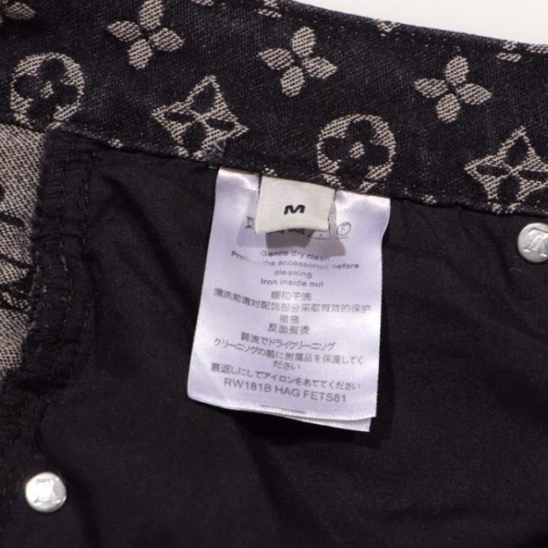 Jeans Louis Vuitton Black Monogram Denim - Image 4