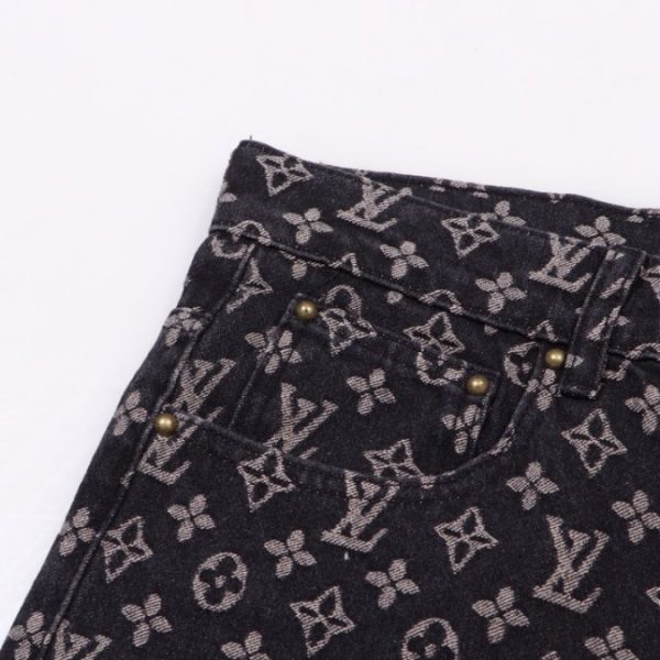 Jeans Louis Vuitton Black Monogram Denim - Image 5