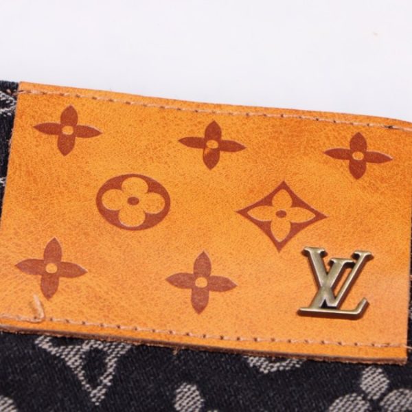 Jeans Louis Vuitton Black Monogram Denim - Image 6