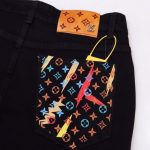 Jeans Louis Vuitton Black Monogram Pocket - Image 3