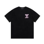 T-shirt Louis Vuitton Black Pink LV