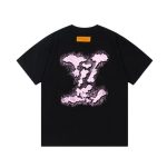T-shirt Louis Vuitton Black Pink LV - Image 2