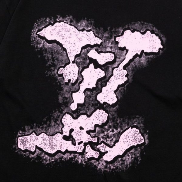 T-shirt Louis Vuitton Black Pink LV - Image 4