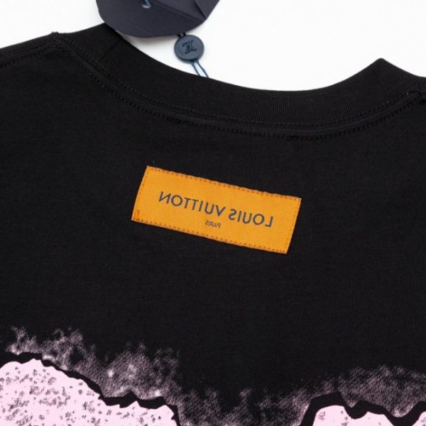 T-shirt Louis Vuitton Black Pink LV - Image 6