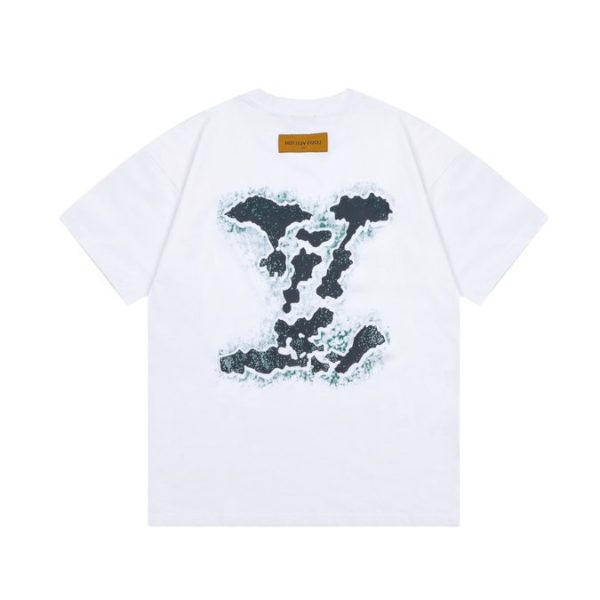 T-shirt Louis Vuitton White Green LV - Image 2
