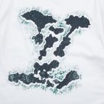 T-shirt Louis Vuitton White Green LV - Image 4