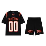 Louis Vuitton V-Neck Knit Set Black
