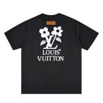 T-shirt Louis Vuitton LV Floral Black Print