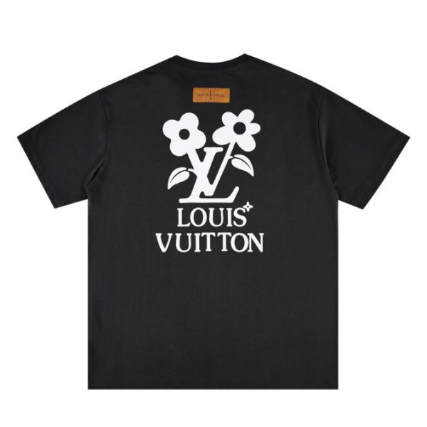 d99666_22609-1.jpg T-shirt Louis Vuitton LV Floral Black Print - Image 1