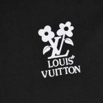 T-shirt Louis Vuitton LV Floral Black Print - Image 2