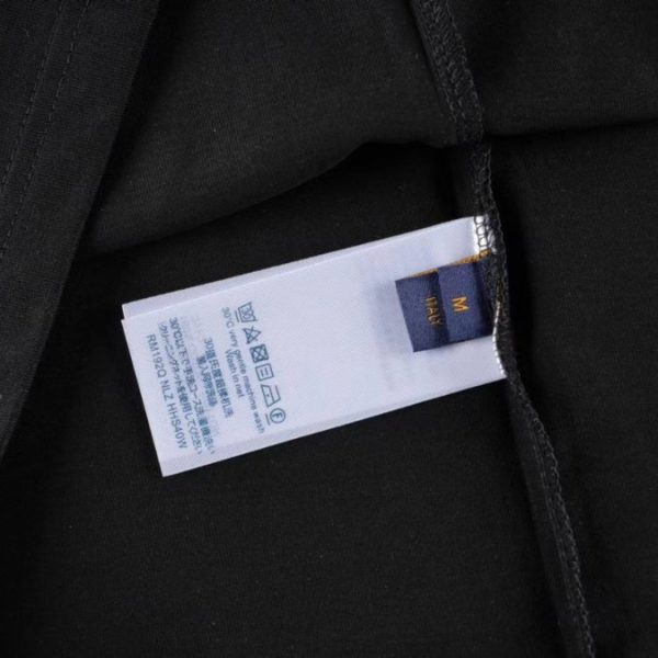 T-shirt Louis Vuitton LV Floral Black Print - Image 4