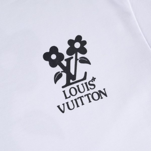T-shirt Louis Vuitton LV Floral White Print - Image 3