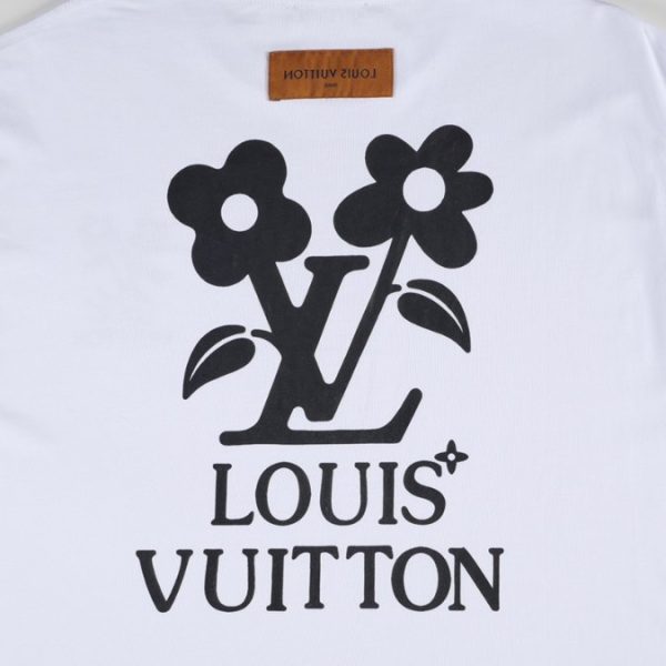 T-shirt Louis Vuitton LV Floral White Print - Image 4
