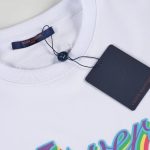 T-Shirt Louis Vuitton LV Drip Print White - Image 5