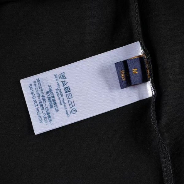 T-Shirt Louis Vuitton LV Drip Print Black - Image 6