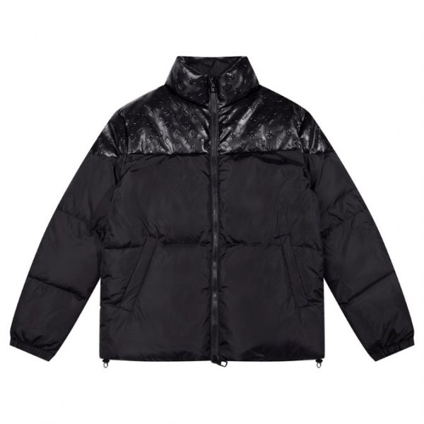 d99707_7808-1.jpg Jacket Louis Vuitton LV Monogram Black Puffer - Image 1