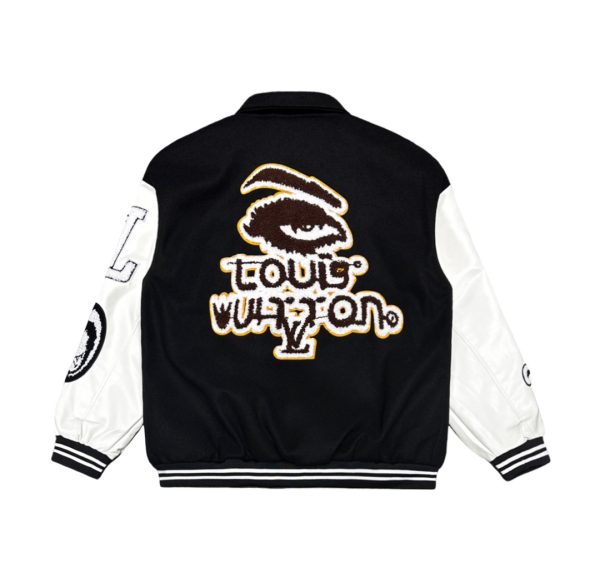 Jacket Louis Vuitton LV Black White Patches - Image 2
