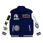 Jacket Louis Vuitton LV Blue White Patches