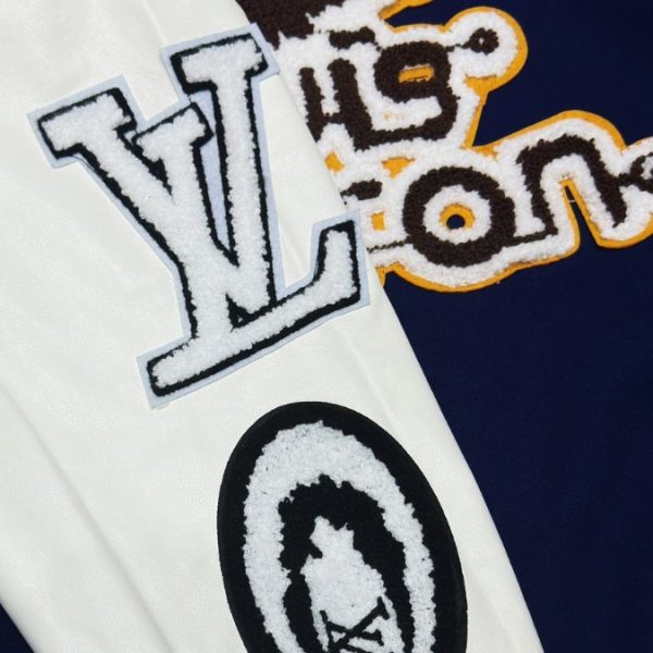 Jacket Louis Vuitton LV Blue White Patches - Image 4