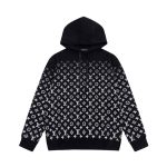 Hoodie Louis Vuitton LV Black Monogram Gradient