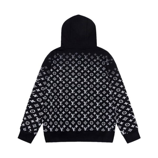Hoodie Louis Vuitton LV Black Monogram Gradient - Image 2