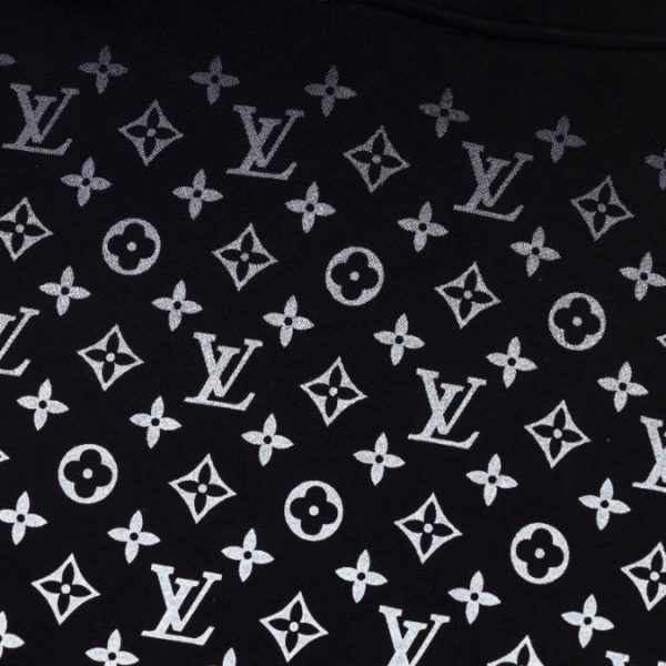Hoodie Louis Vuitton LV Black Monogram Gradient - Image 4