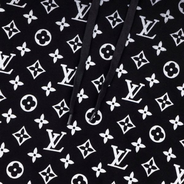 Hoodie Louis Vuitton LV Black Monogram Gradient - Image 5