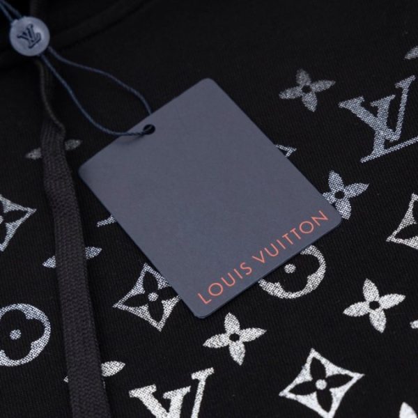 Hoodie Louis Vuitton LV Black Monogram Gradient - Image 6