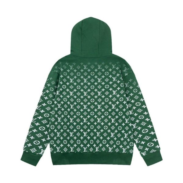 Hoodie Louis Vuitton LV Green Monogram Gradient - Image 2