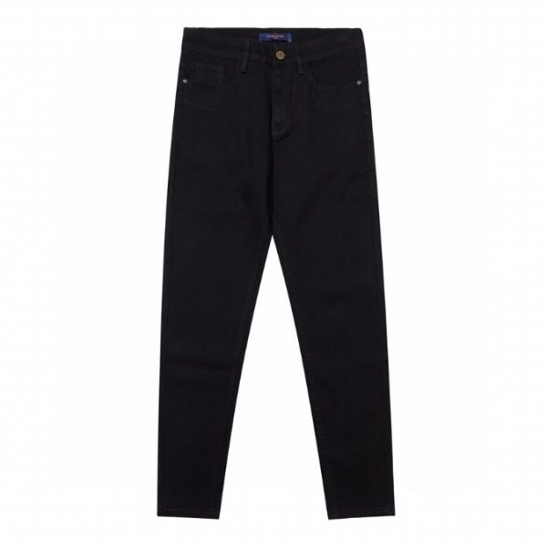 Jeans Louis Vuitton LV Black Pocket Logo - Image 2