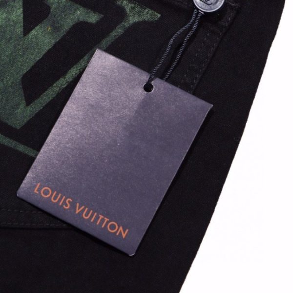Jeans Louis Vuitton LV Black Pocket Logo - Image 4