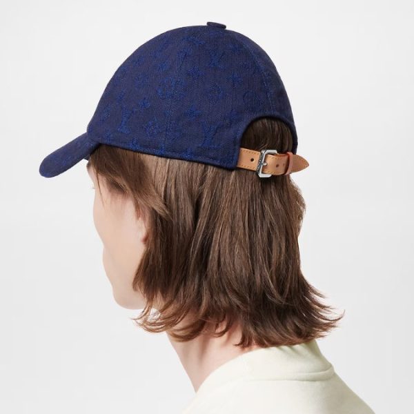 Cap Louis Vuitton LV Blue Monogram Canvas - Image 3