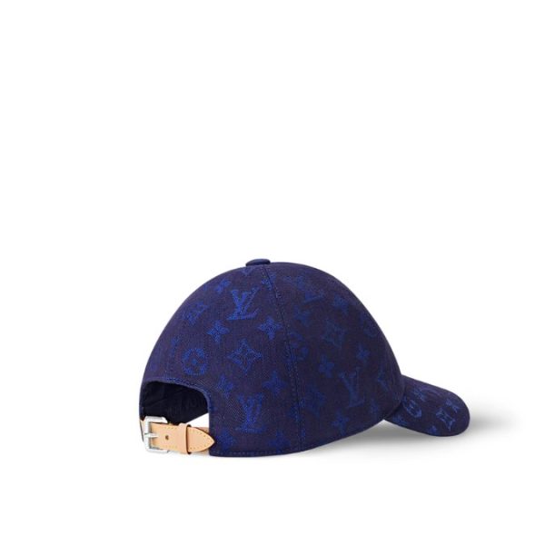 Cap Louis Vuitton LV Blue Monogram Canvas - Image 4
